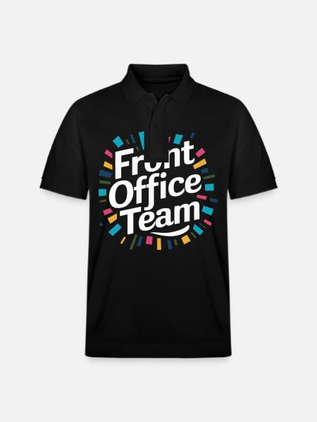 Front Office School Secretary - Stanley/Stella Unisex Organic Polo Shirt PREPSTER - black