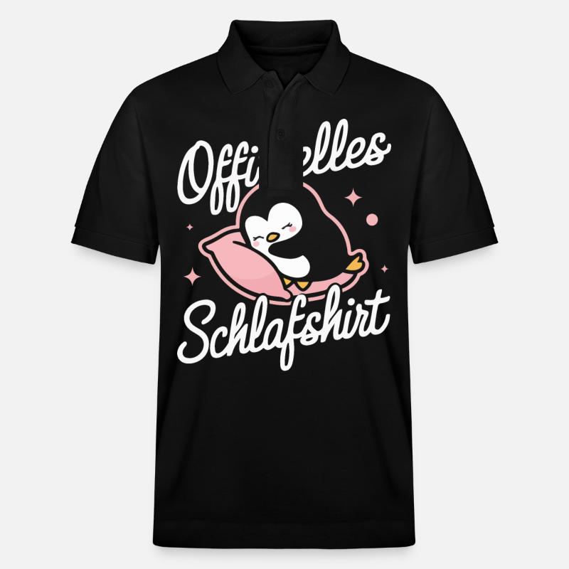 Pingouin, petits pingouins, manchot empereur - Polo PREPSTER bio Stanley/Stella Unisexe - noir