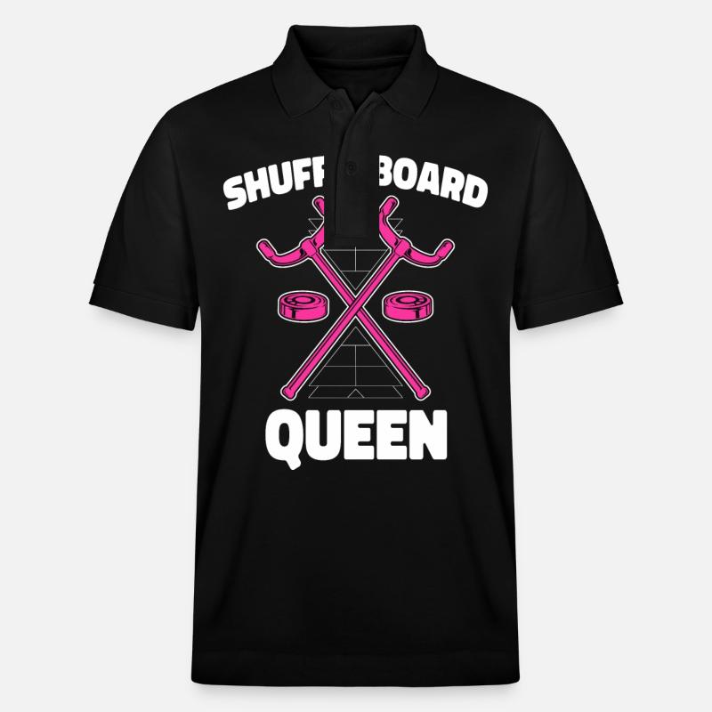 Shuffleboard Shoveboard Shuffleboarding - Polo PREPSTER bio Stanley/Stella Unisexe - noir