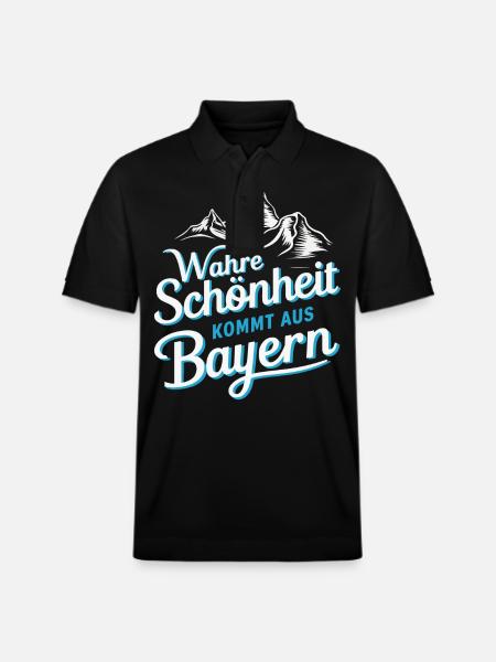 Free State of Bavaria Bavarian - Stanley/Stella Unisex Organic Polo Shirt PREPSTER - black