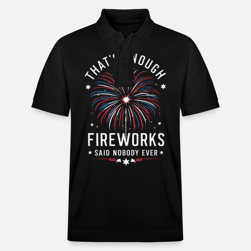 Pyrotechnie Feux d’artifice Pyrotechnie - Polo PREPSTER bio Stanley/Stella Unisexe - noir
