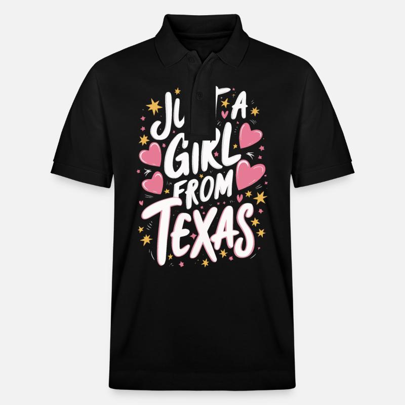État du Texas Texans Texas - Polo PREPSTER bio Stanley/Stella Unisexe - noir