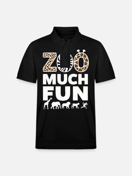 Zoo Animals Zookeeper - Stanley/Stella Unisex Organic Polo Shirt PREPSTER - black