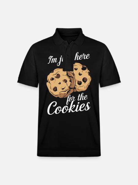 Cookies Cookie Biscuits Biscuits Chocolate - Stanley/Stella Unisex Organic Polo Shirt PREPSTER - black