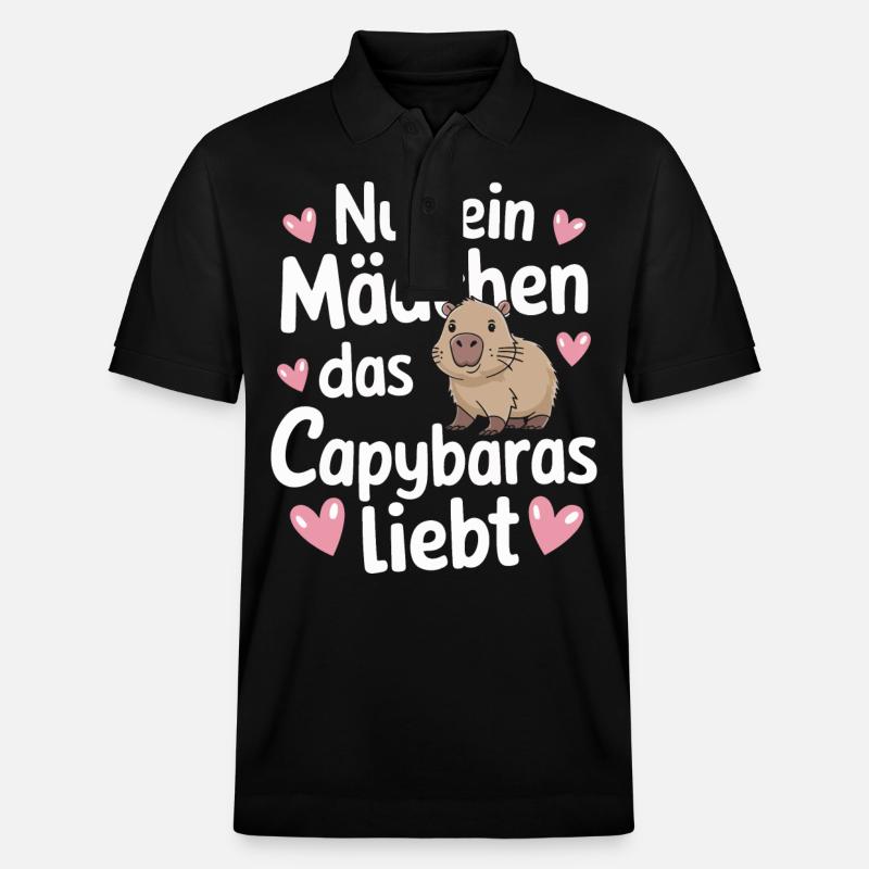 Capybara Wasserschwein Capybaras - Polo PREPSTER bio Stanley/Stella Unisexe - noir