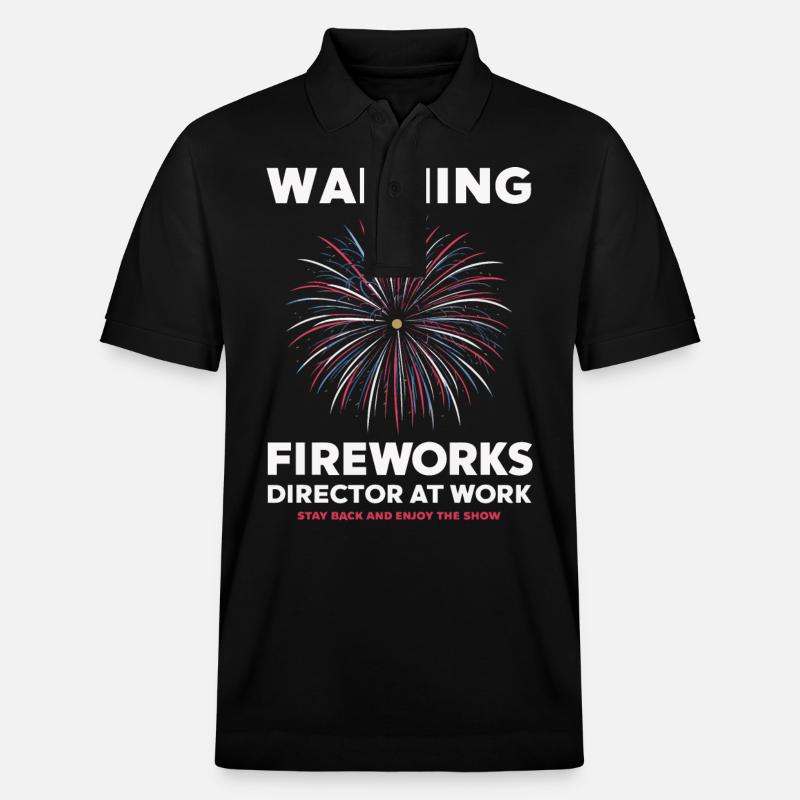 Pyrotechnics Fireworks Pyrotechnics - Stanley/Stella Unisex Organic Polo Shirt PREPSTER - black