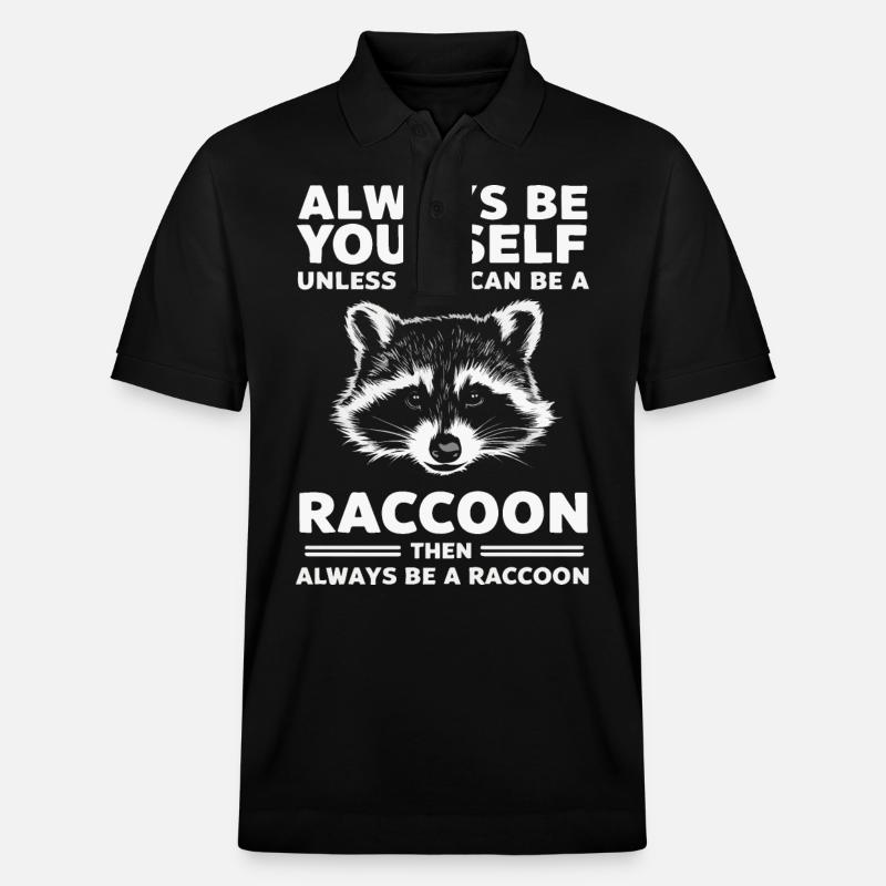 Waschbär - Stanley/Stella Unisex Bio-Poloshirt PREPSTER - Schwarz