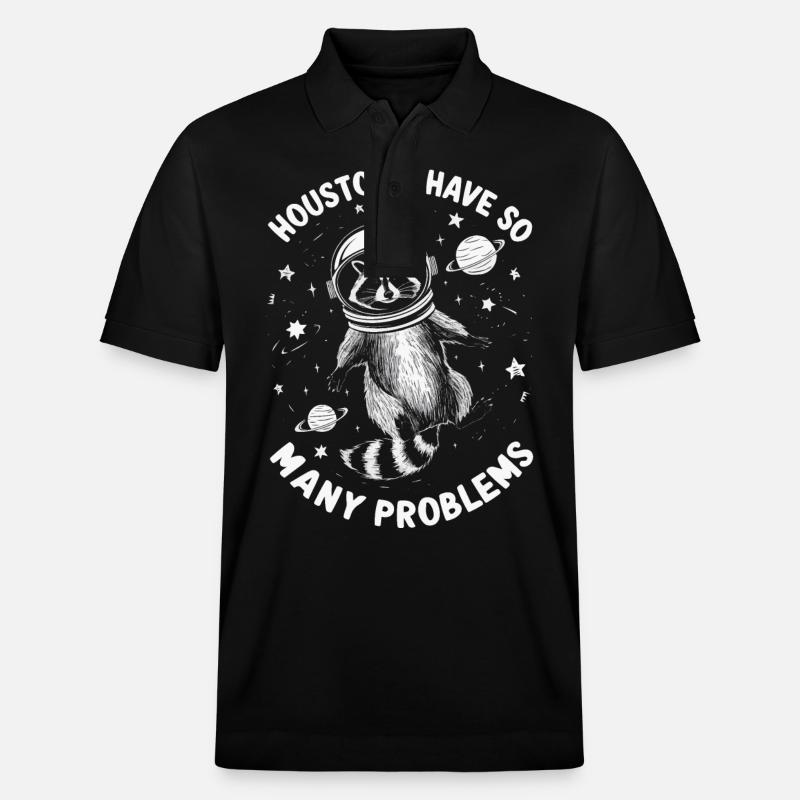Waschbär - Stanley/Stella Unisex Bio-Poloshirt PREPSTER - Schwarz
