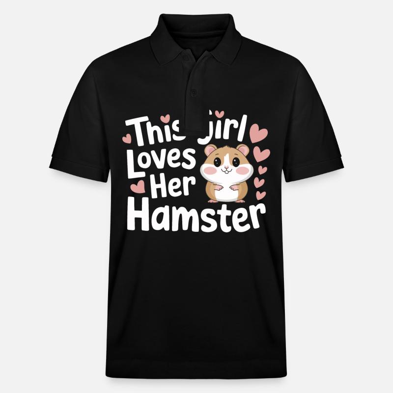 Hamster - Stanley/Stella Unisex Bio-Poloshirt PREPSTER - Schwarz