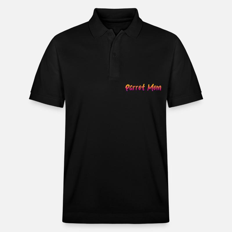 Maman perroquet - Polo PREPSTER bio Stanley/Stella Unisexe - noir