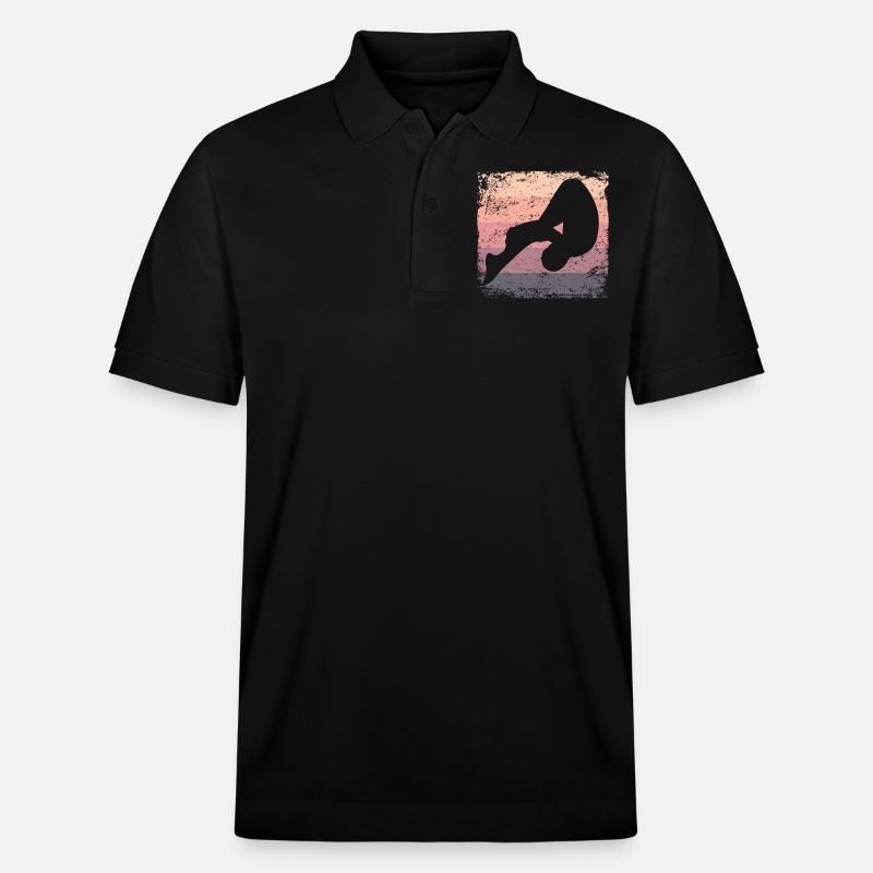 Plongeon, Saut artistique, Plongeon synchronisé - Polo PREPSTER bio Stanley/Stella Unisexe - noir