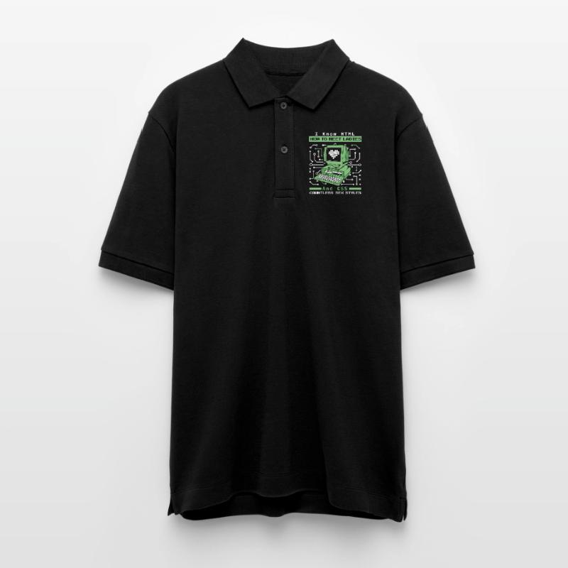 I Know HTML How To Meet Ladies Developer Coder Stanley/Stella Unisex Bio-Poloshirt PREPSTER