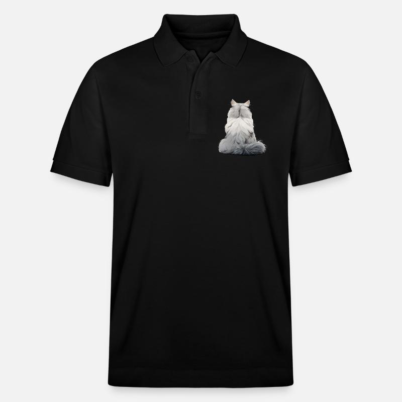 Perserkatze - Stanley/Stella Unisex Bio-Poloshirt PREPSTER - Schwarz