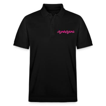 Samstag, alle Wochentage erhältlich, nettsfetz.de - Stanley/Stella Unisex Bio-Poloshirt PREPSTER - Schwarz - Vorne - Roxy (174cm) & Andy (188cm)