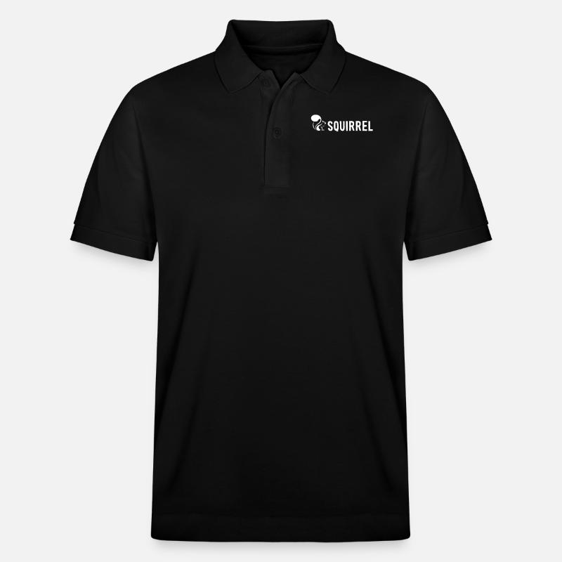 Squirrel Fuchshörnchen Grauhörnchen Squirrel - Stanley/Stella Unisex Bio-Poloshirt PREPSTER - Schwarz
