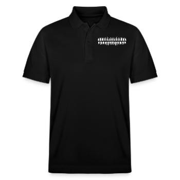 Zähne Gebiß Zahnarzt*in Zahn Termin Praxis - Stanley/Stella Unisex Bio-Poloshirt PREPSTER - Schwarz - Vorne - Roxy (174cm) & Andy (188cm)