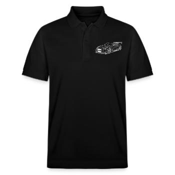 Nismo GT R Vektorisiert für Weiss - Stanley/Stella Unisex Bio-Poloshirt PREPSTER - Schwarz - Vorne - Roxy (174cm) & Andy (188cm)