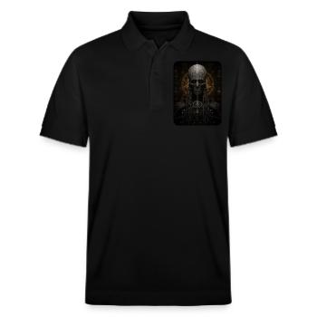 Alien Anatomy - Stanley/Stella Unisex Organic Polo Shirt PREPSTER - black - Front - Roxy (174cm) & Andy (188cm)