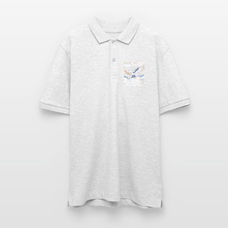 Radicalized by Basic Decency Statement Art Stanley/Stella Unisex Organic Polo Shirt PREPSTER