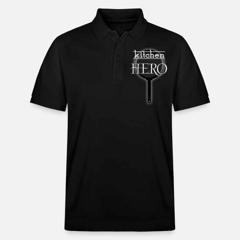 Kitchen Hero - Stanley/Stella Unisex Bio-Poloshirt PREPSTER - Schwarz