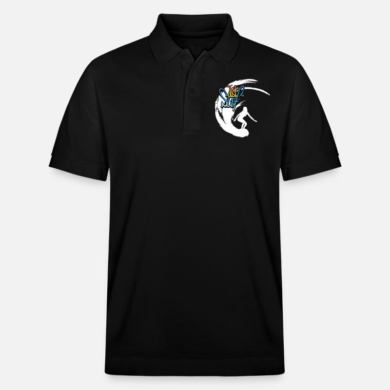 Just Surf - Stanley/Stella Unisex Bio-Poloshirt PREPSTER - Schwarz