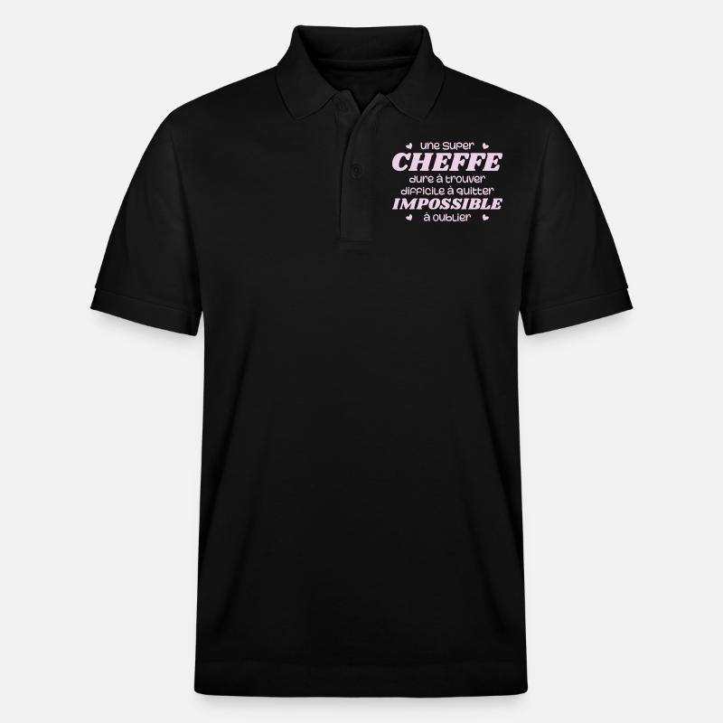 Super Cheffe - Polo PREPSTER bio Stanley/Stella Unisexe - noir