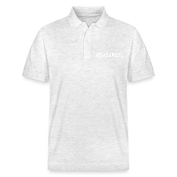 Whatever - Stanley/Stella Unisex Organic Polo Shirt PREPSTER - heather white - Front - Roxy (174cm) & Andy (188cm)