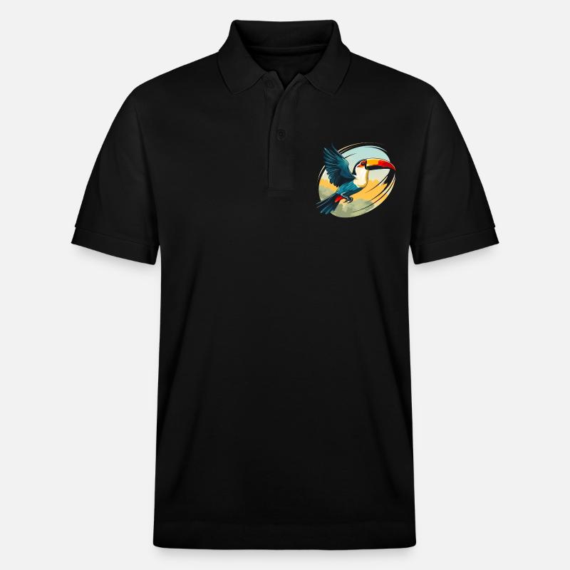 Libre comme un toucan - Polo PREPSTER bio Stanley/Stella Unisexe - noir