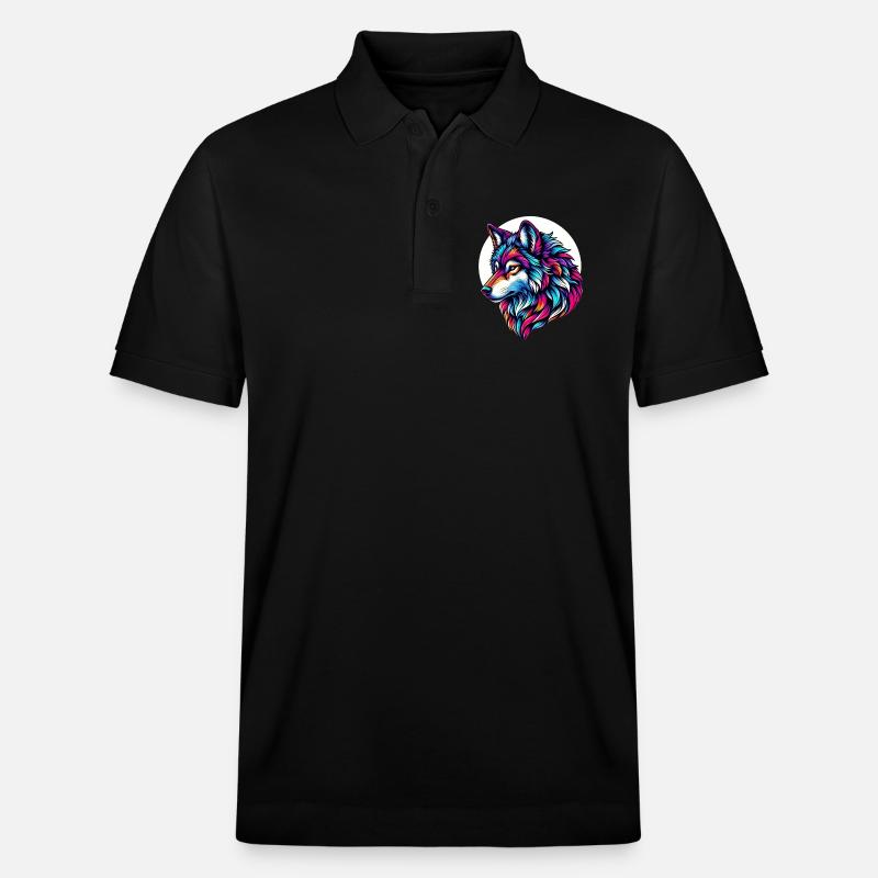 Wolf - Stanley/Stella Unisex Bio-Poloshirt PREPSTER - Schwarz
