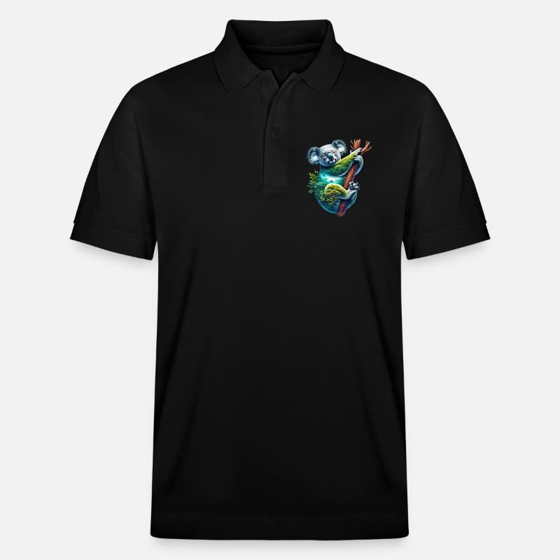 Koala - Polo PREPSTER bio Stanley/Stella Unisexe - noir