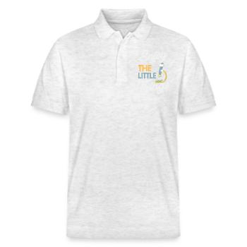Wissenschaft Forschung Mikroskop - Stanley/Stella Unisex Bio-Poloshirt PREPSTER - Weiß meliert - Vorne - Roxy (174cm) & Andy (188cm)