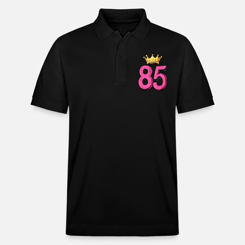 Couronne à 85 chiffres - Polo PREPSTER bio Stanley/Stella Unisexe - noir