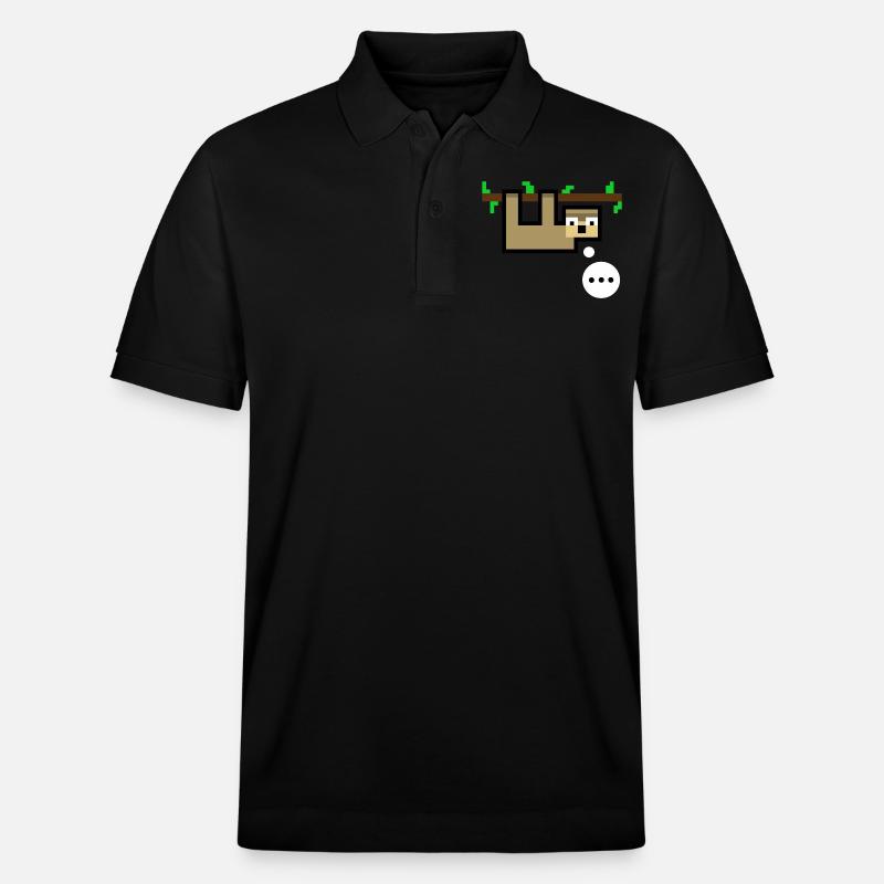 Sloth est sans voix - Polo PREPSTER bio Stanley/Stella Unisexe - noir