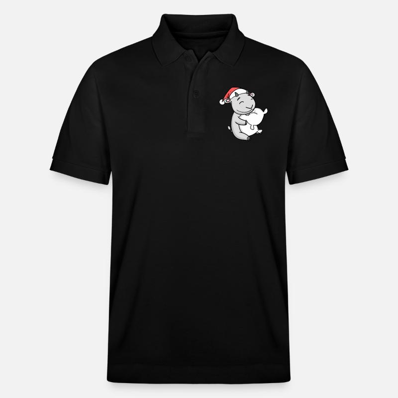 Chèvre Mignon Fatigué Noël - Polo PREPSTER bio Stanley/Stella Unisexe - noir
