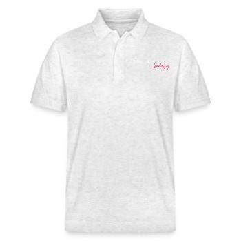 Chic Sassy et un peu badassy! - Polo PREPSTER bio Stanley/Stella Unisexe - blanc chiné - Devant - Roxy (174cm) & Andy (188cm)