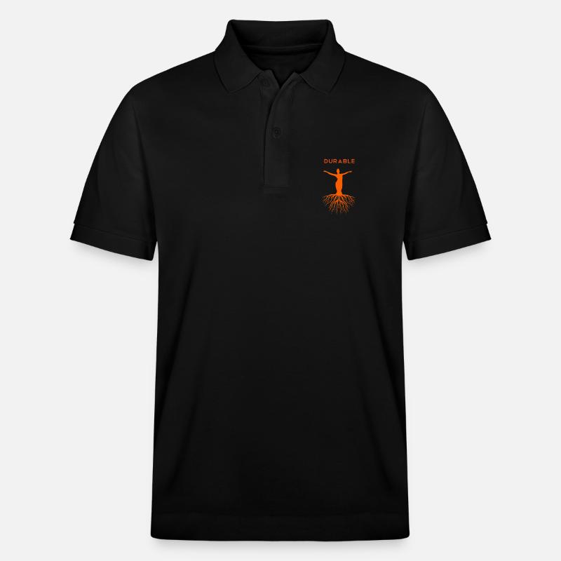 Chemise durable Tee Shirt durable durable - Polo PREPSTER bio Stanley/Stella Unisexe - noir