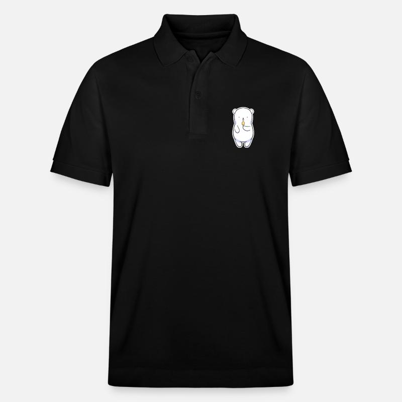 Eisbär - Stanley/Stella Unisex Bio-Poloshirt PREPSTER - Schwarz