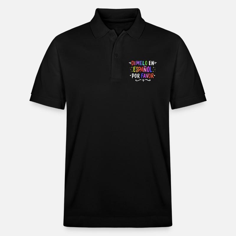 Spanisch Spanischlehrer Sprache - Stanley/Stella Unisex Bio-Poloshirt PREPSTER - Schwarz