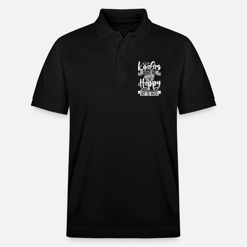 Koala - Stanley/Stella Unisex Bio-Poloshirt PREPSTER - Schwarz