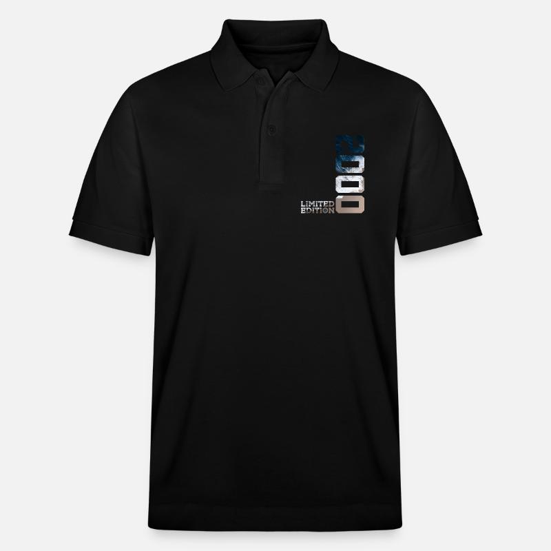26E ÉDITION LIMITÉE ANNIVERSAIRE 2000 - Polo PREPSTER bio Stanley/Stella Unisexe - noir