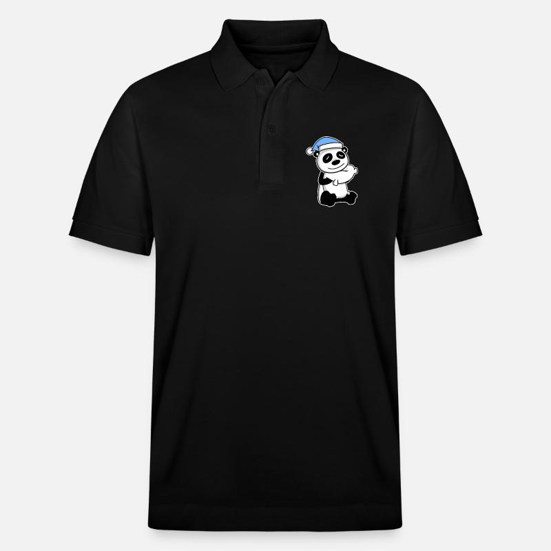 Panda Bébé - Polo PREPSTER bio Stanley/Stella Unisexe - noir