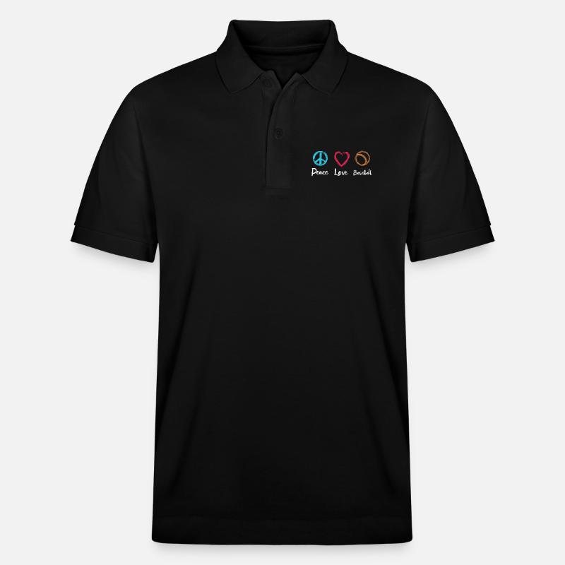 Baseball Liebe - Stanley/Stella Unisex Bio-Poloshirt PREPSTER - Schwarz