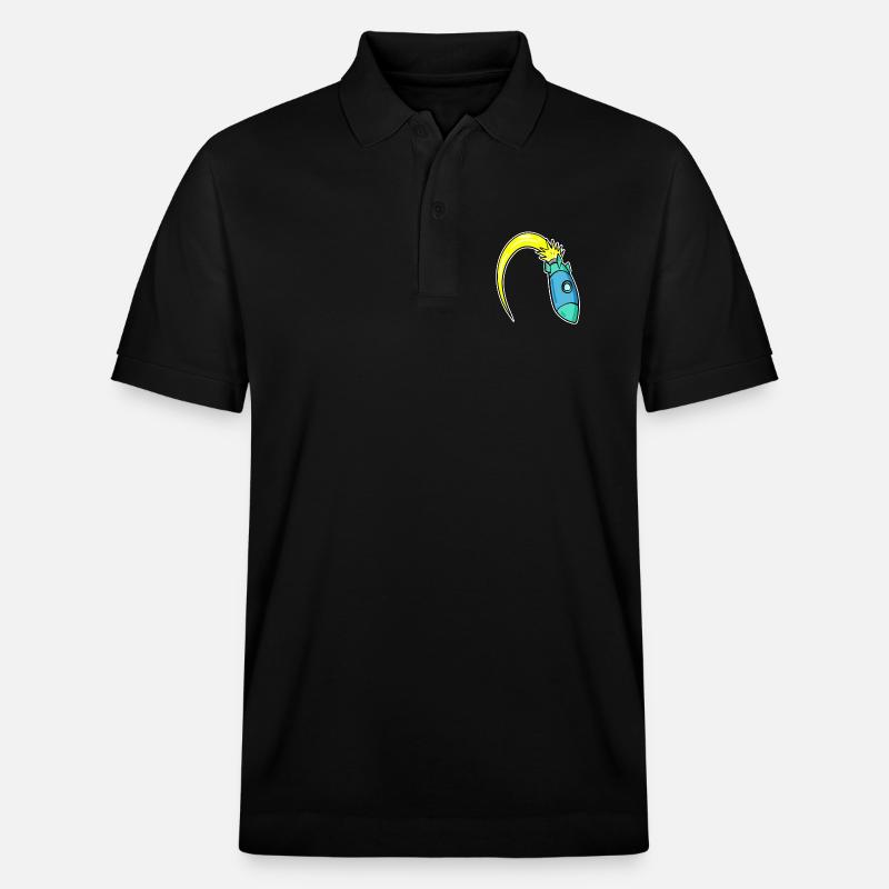 Rakete - Stanley/Stella Unisex Bio-Poloshirt PREPSTER - Schwarz