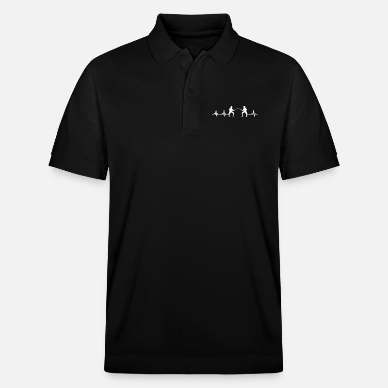 Fechter Herzschlag - Stanley/Stella Unisex Bio-Poloshirt PREPSTER - Schwarz