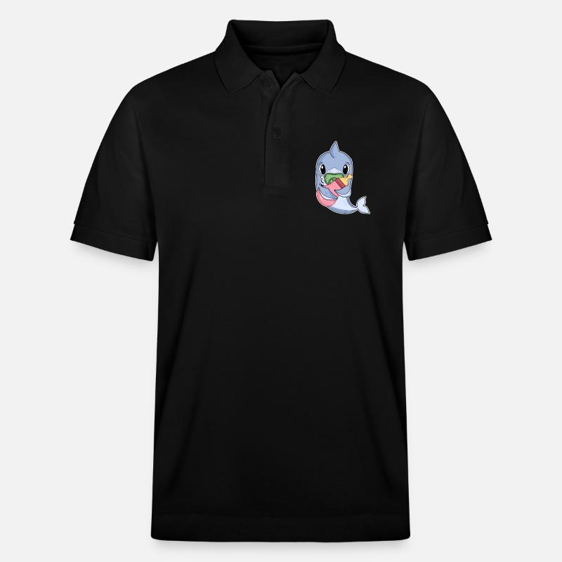 Bébé dauphin - Polo PREPSTER bio Stanley/Stella Unisexe - noir