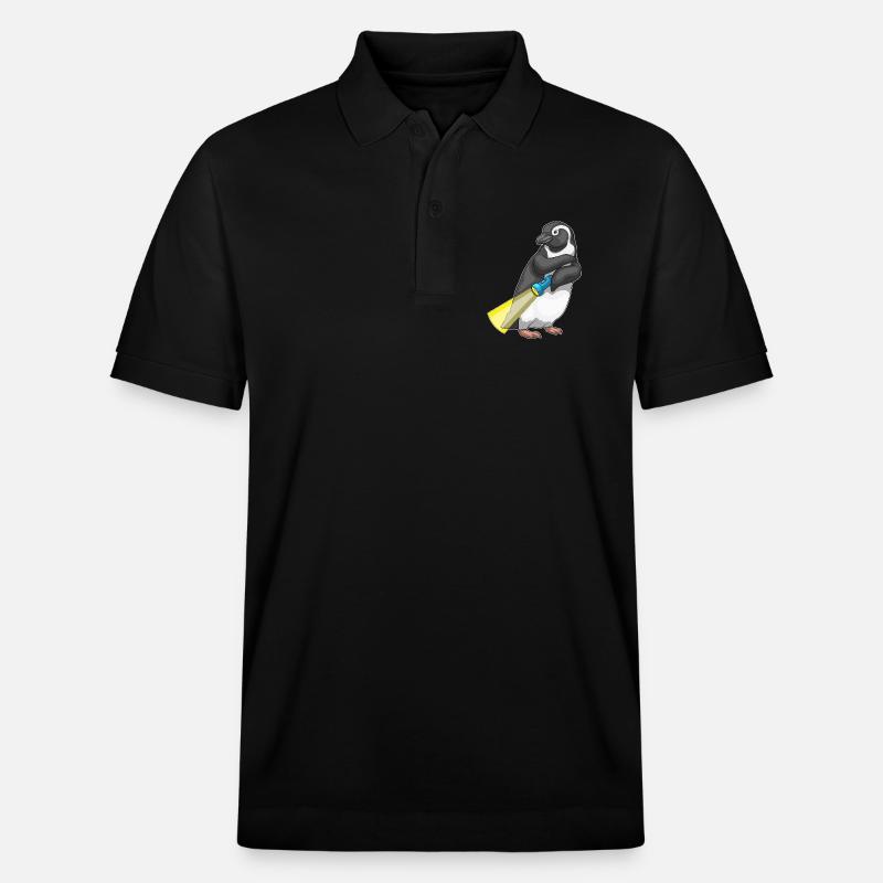 Penguin Flashlight - Stanley/Stella Unisex Organic Polo Shirt PREPSTER - black