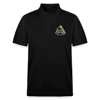 Game Lovers - Stanley/Stella Unisex Organic Polo Shirt PREPSTER - black - Front - Roxy (174cm) & Andy (188cm)