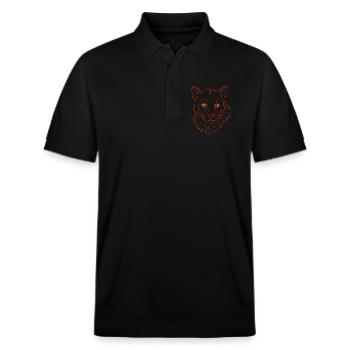 Bergloewe predator - Stanley/Stella Unisex Organic Polo Shirt PREPSTER - black - Front - Roxy (174cm) & Andy (188cm)