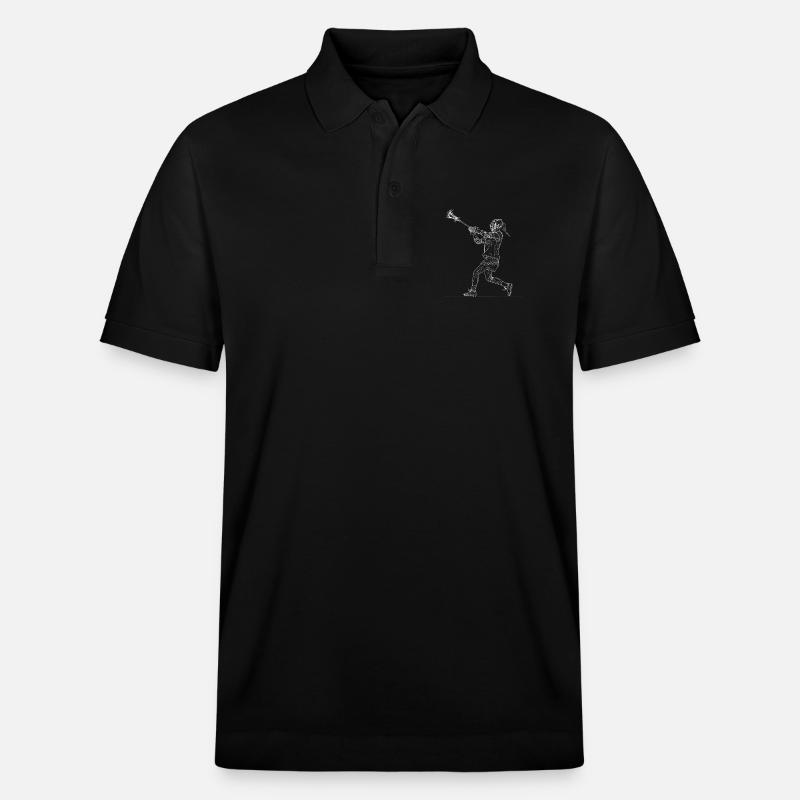 Lacrossespielerin - Stanley/Stella Unisex Bio-Poloshirt PREPSTER - Schwarz