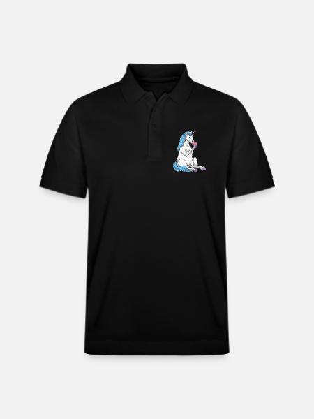 Beignet licorne - Polo PREPSTER bio Stanley/Stella Unisexe - noir